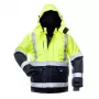 Canvas Hi-Vis Μπουφάν εργασίας WJ-8946 Yellow/Navy Blue M