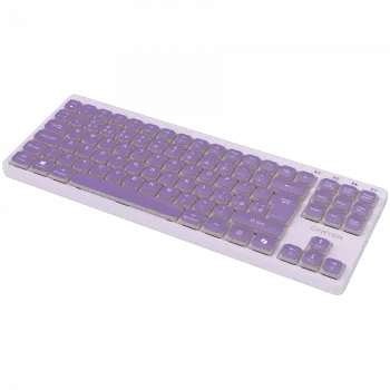 CANYON Πληκτρολόγιο OnType 10 Low Profile EN Ενσύρματο Μωβ