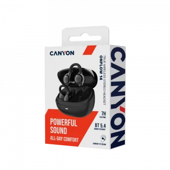 CANYON OWS Ear Clips Headset OnFlow 14 Μαύρο