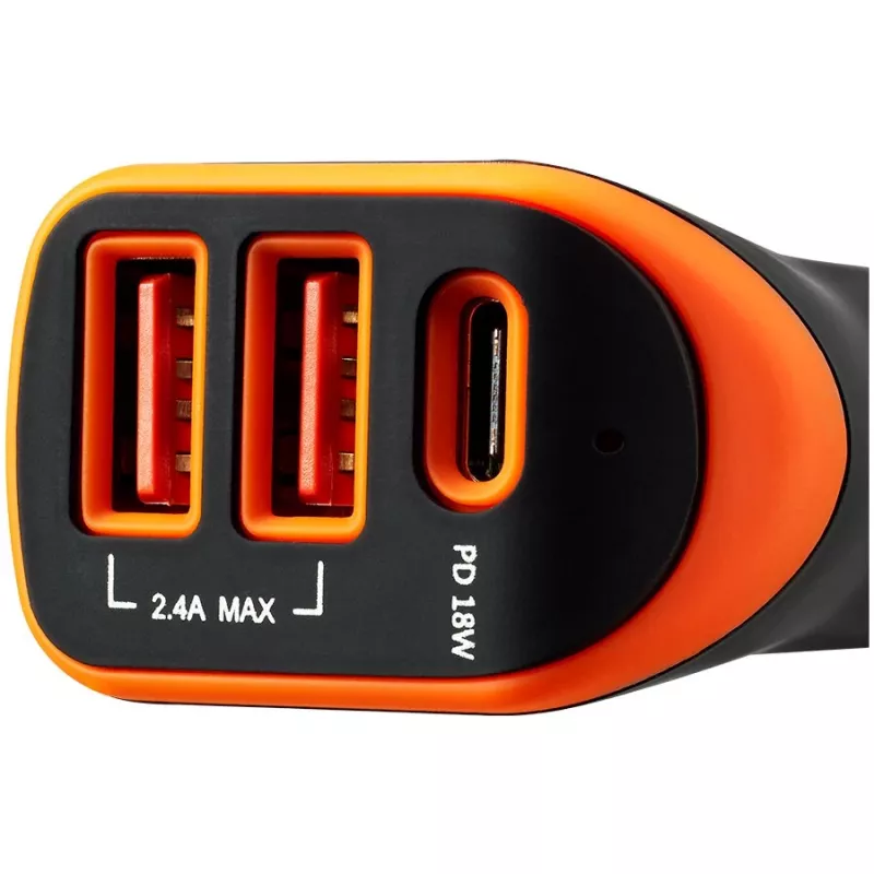 Canyon Universal 3xUSB Αντάπτορας Αυτοκινήτου Είσοδος 12V-24V Έξοδος DC Μαύρο