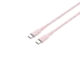 CANYON Καλώδιο USB-C σε USB-C 60W 1m Σιλικόνης Pink Sand