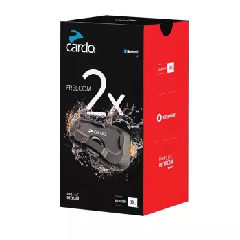 Cardo FRC2X103 Μοτοσυκλετιστικός Πομποδέκτης Bluetooth 2 Καναλιών 800 m Μαύρο