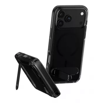 CARE by PanzerGlass Kickstand Θήκη Smokey με Μαύρο MagSafe για iPhone 17 Pro Max