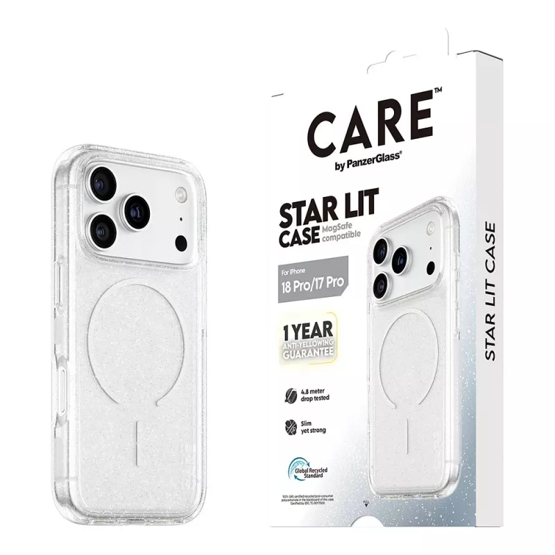 CARE by PanzerGlass Star Lit Θήκη με MagSafe για iPhone 17 Pro - Διάφανη