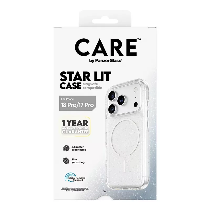 CARE by PanzerGlass Star Lit Θήκη με MagSafe για iPhone 17 Pro - Διάφανη