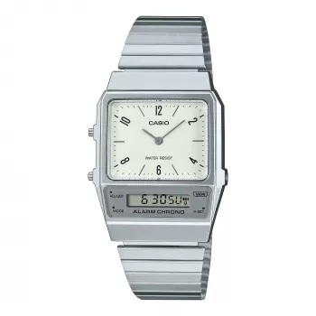 CASIO AQ-800E-7A2EF unisex αναλογικό-ψηφιακό ρολόι, ασημί, 32 mm