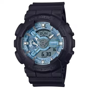 Casio G-Shock GA-110CD-1A2ER 200m μαύρο αθλητικό ρολόι