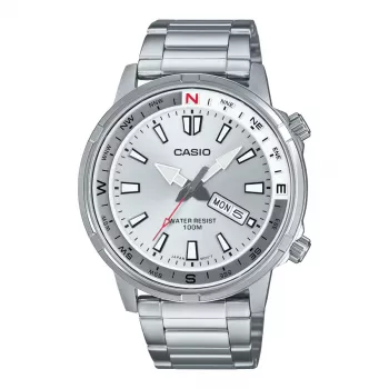 CASIO ανδρικό αναλογικό ρολόι MTD130D7AVDF 44mm ανοξείδωτο