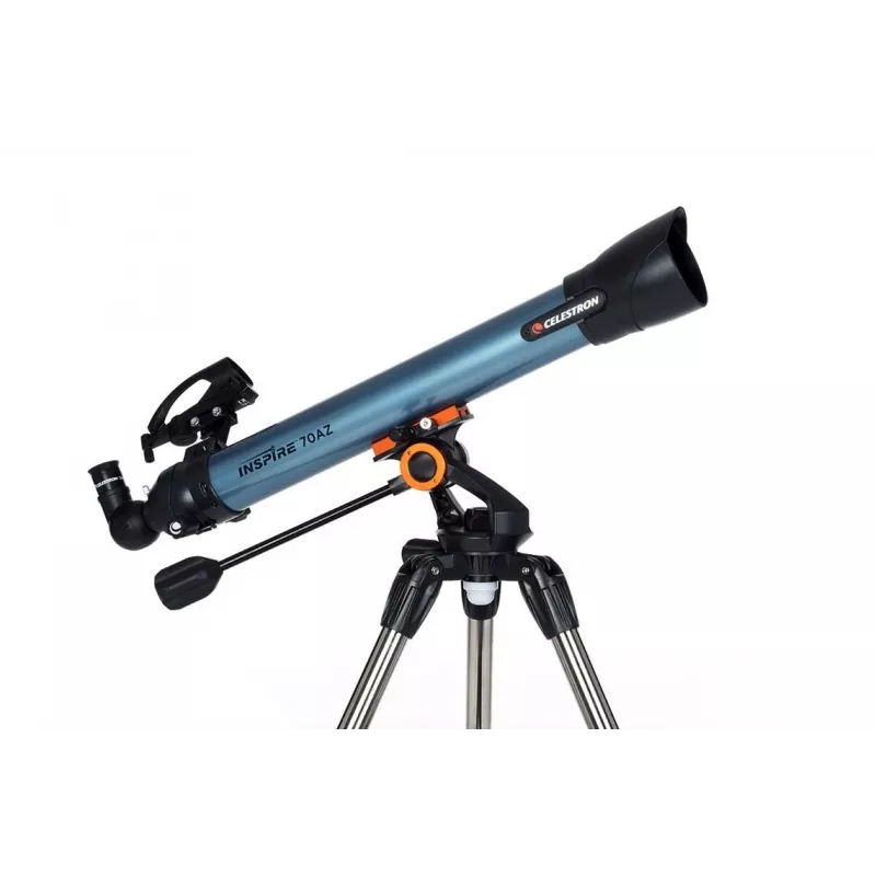 Celestron Inspire 70AZ Τηλεσκόπιο Refraktor 35x Μεγέθυνση Μαύρο, Μπλε