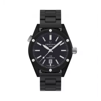 CERTINA DS Action Diver Automatic 43mm Black Dial NATO Strap ανδρικό ρολόι C041407390510