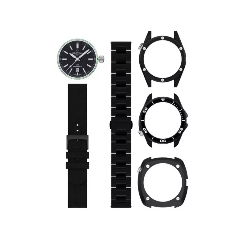 CERTINA DS Action Diver Automatic 43mm Black Dial NATO Strap ανδρικό ρολόι C041407390510