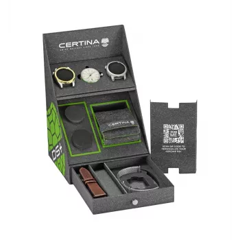 CERTINA DS Action Diver ανδρικό αυτόματο ρολόι 43mm ασημί καντράν γκρι λουράκι NATO C041407190310