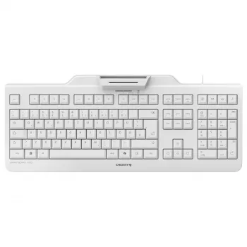 CHERRY Smart Board 1150 KB RSFlat Ενσύρματο μηχανικό πληκτρολόγιο με MSR, USB, πλήρες μέγεθος, Λευκό (QWERTZ)