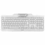 CHERRY Smart Board 1150 KB RSFlat Ενσύρματο μηχανικό πληκτρολόγιο με MSR, USB, πλήρες μέγεθος, Λευκό (QWERTZ)