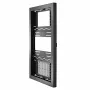 Chief LW Series Impact On-Wall Kiosk - Portrait - θήκη - για οθόνη LCD - με κλειδαριά - μαύρο - μέγεθος οθόνης: 55 inch (139,7 cm)