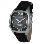 CHRONOTECH MAN CT7677M-02 αναλογικό ρολόι quartz 45mm μαύρο καντράν δερμάτινο λουράκι