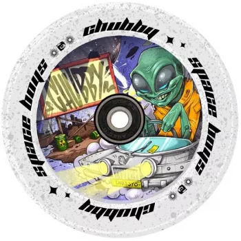 Chubby SpaceBoys μοβ-μαύρο glitter τροχός πατινιού 110mm