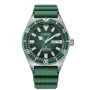 CITIZEN Ανδρικό Αυτόματο καταδυτικό ρολόι NY0121-09X 41mm Πράσινο καντράν Λουράκι καουτσούκ