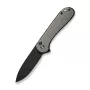 CIVIVI C18062PD-1 Nitro-V Drop Point Flipper Μαχαίρι, Μαύρη Λαβή Αλουμινίου, Μαύρη Λεπίδα Stonewash