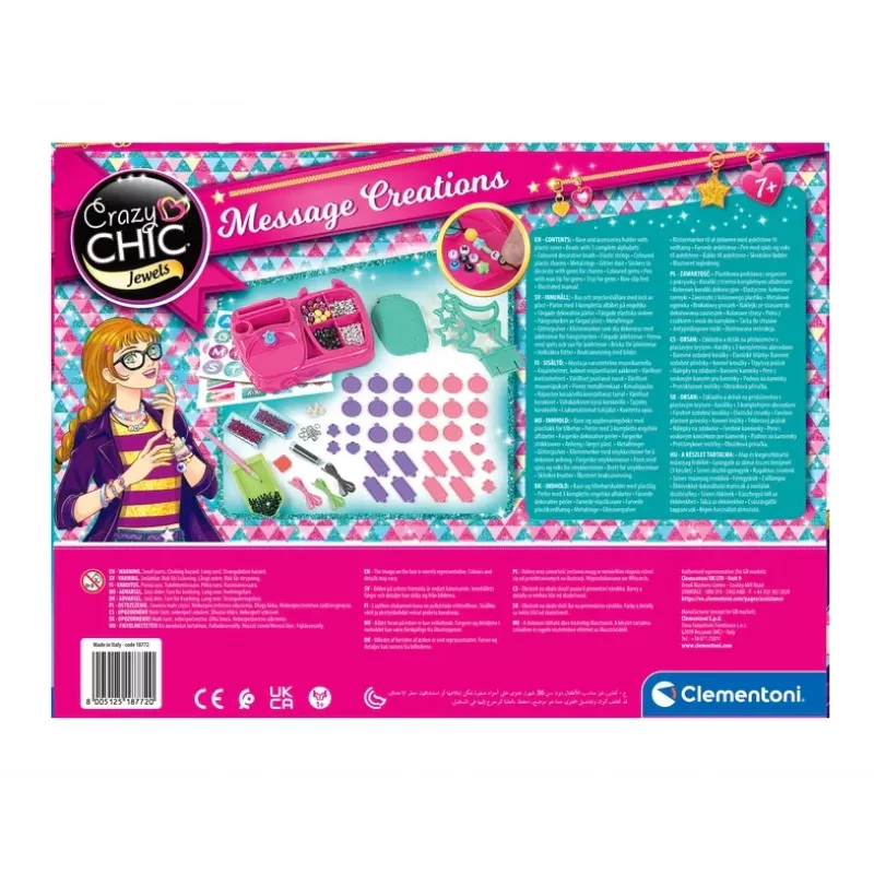 Clementoni Crazy Chic εργαστήριο κοσμημάτων με γράμματα 18772