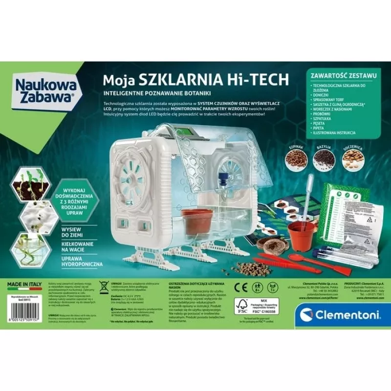 Clementoni Scientific Fun - High-Tech Greenhouse Lab: Βοτανικά πειράματα