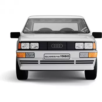Cobi Audi Quattro 1980 λευκό 1:35 Κλίμακα σετ δόμησης