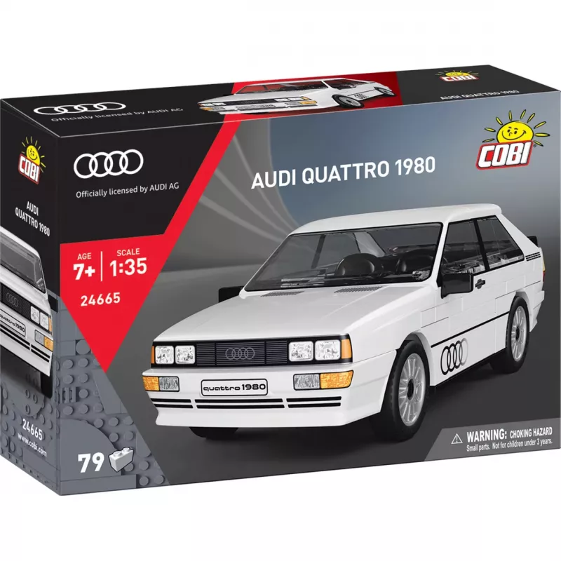 Cobi Audi Quattro 1980 λευκό 1:35 Κλίμακα σετ δόμησης