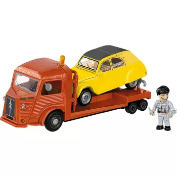 COBI Citroen Type H Car Transporter & 2CV Type AZ (κλίμακα 1:35)