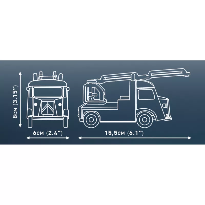 COBI Citroen Type H Pompiers (Κλίμακα 1:35) Πλαστικό Μοντέλο Κιτ