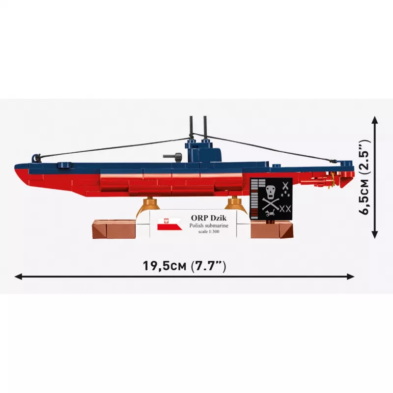 COBI ORP Dzik Πολωνικό υποβρύχιο (Κλίμακα 1:300)