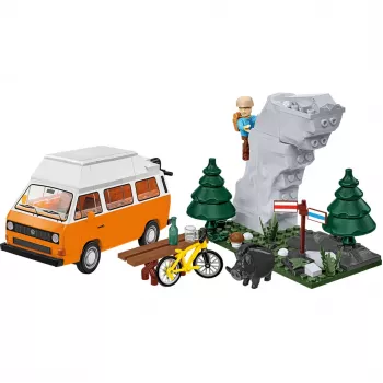COBI Volkswagen T3 Camper Van μοντέλο die-cast 1:25 - κόκκινο