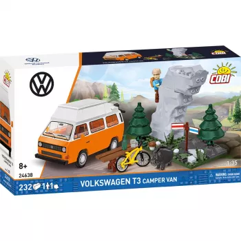 COBI Volkswagen T3 Camper Van μοντέλο die-cast 1:25 - κόκκινο