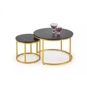 Coffee Table Paola Black 60x40cm