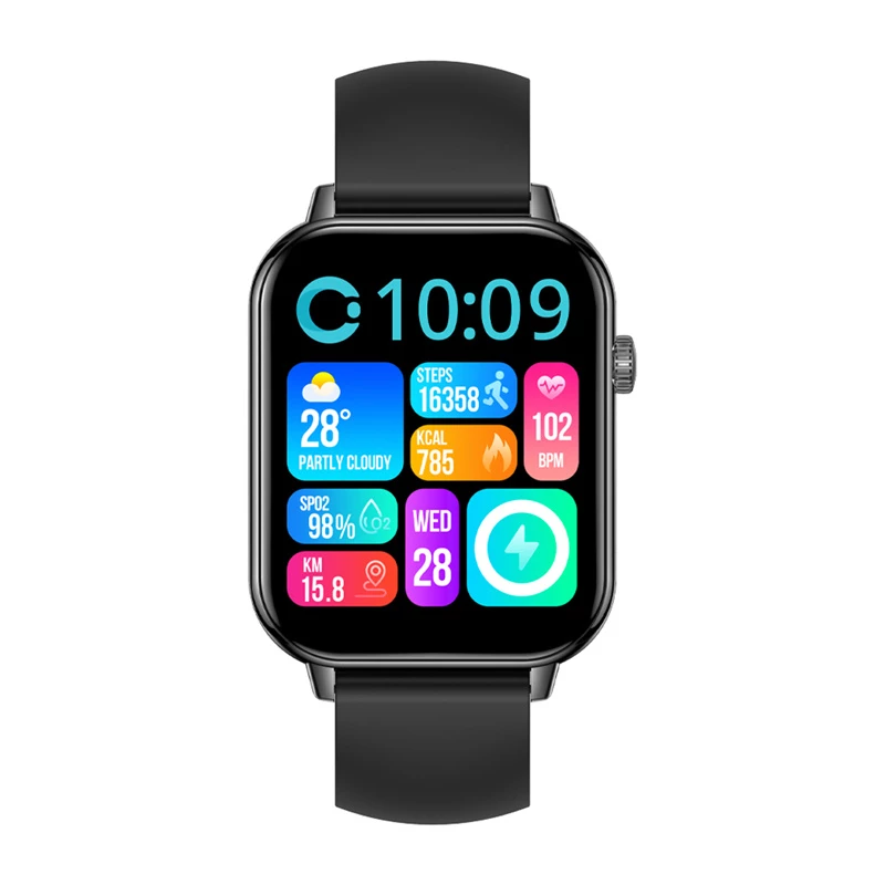 COLMI C28 Smartwatch - Μαύρο Σιλικόνης