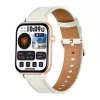 COLMI C28 Smartwatch σε Χρυσό με λευκό δερμάτινο λουράκι