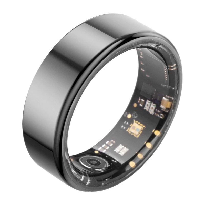 COLMI R02 Smart Ring, Μέγεθος 8, 18,1 mm (Μαύρο) + Θήκη φόρτισης