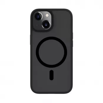 Connect Apple iPhone 15 Υβριδική Θήκη με Μαγνήτη, PC+TPU, Μαύρο