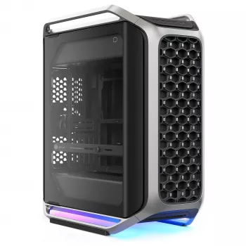 Cooler Master Cosmos Alpha (2025) Full Tower κουτί, ασημί/μαύρο, Dual Tempered Glass, ARGB ανεμιστήρες