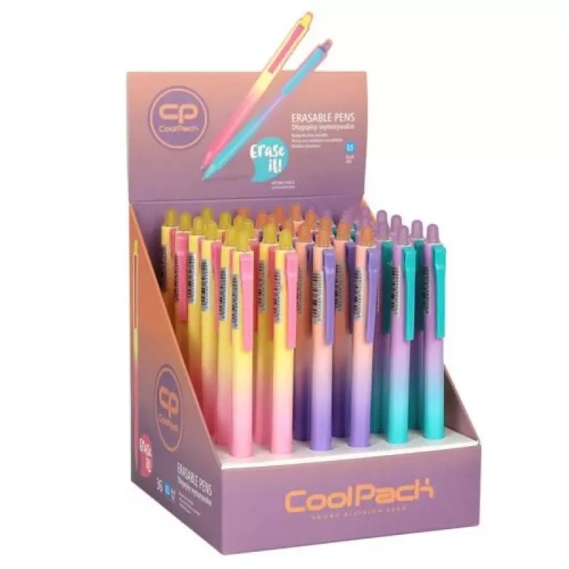 COOLPACK Gradient Light Ανασυρόμενος σβηστήρας στυλό 0,5 mm μαύρο μελάνι