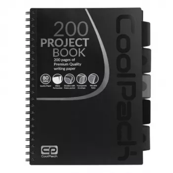 COOLPACK σπειροειδές σημειωματάριο A4 μαύρο