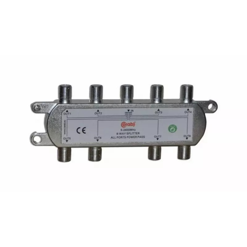 CORAB Διανομέας 8 εξόδων 5-2400 MHz με DC pass