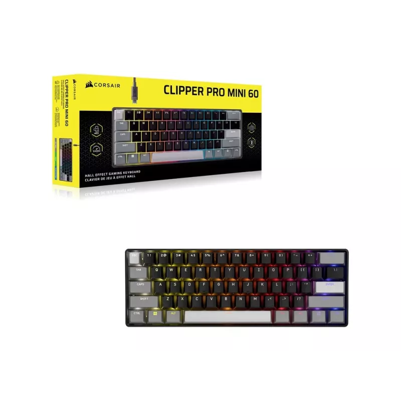 CORSAIR CLIPPER PRO MINI 60 Hall Effect Πληκτρολόγιο Gaming Μαύρο