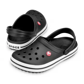 Crocs Crocband clogs unisex μαύρο, λευκό
