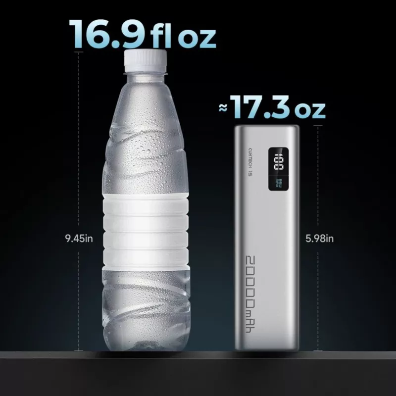 Cuktech CUKP200XGLGR 20000 mAh 100W Power Bank Γκρι