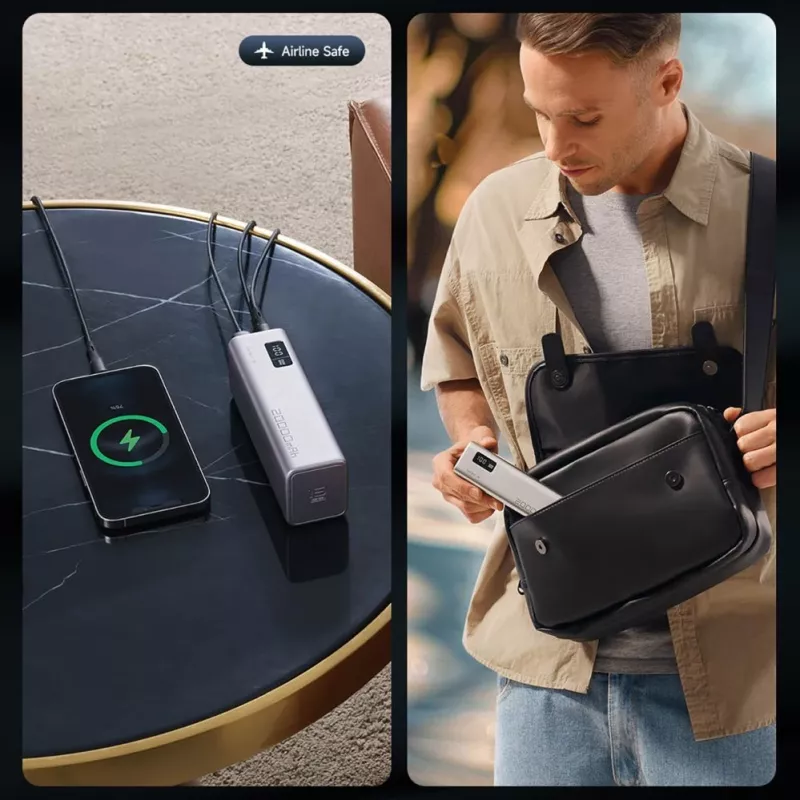 Cuktech CUKP200XGLGR 20000 mAh 100W Power Bank Γκρι