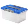 Curver Optima κουτί αποθήκευσης 15L με καπάκι και λαβή, διαφανές/μπλε