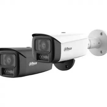 DAHUA 6MP Bullet IP κάμερα με θερμό φως, Active Deterrence, φακός 3,6mm, IP67, μαύρο