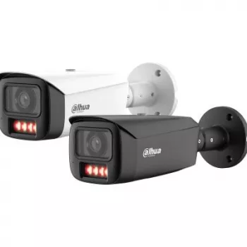 DAHUA 6MP Bullet IP κάμερα με θερμό φως, Active Deterrence, φακός 3,6mm, IP67, μαύρο