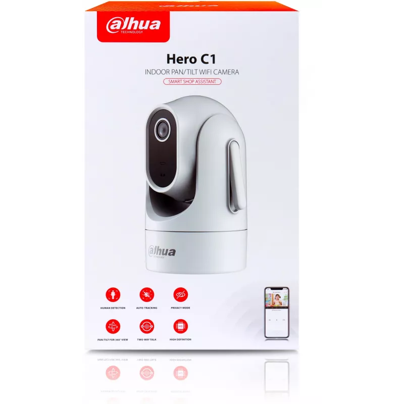 DAHUA H2C 2MP PT IR Dome Κάμερα WLAN με αμφίδρομο ήχο