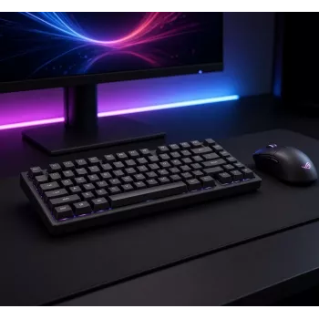Dark Project ALU81A Terra Nova G3MS Moonstone Switch μηχανικό πληκτρολόγιο, US ANSI, μαύρο